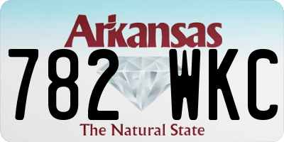 AR license plate 782WKC
