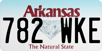 AR license plate 782WKE