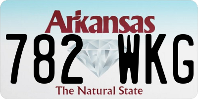 AR license plate 782WKG