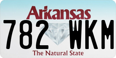 AR license plate 782WKM