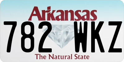 AR license plate 782WKZ
