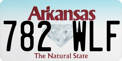 AR license plate 782WLF