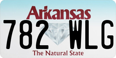 AR license plate 782WLG