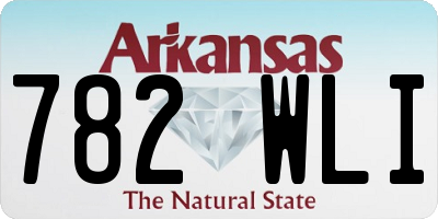 AR license plate 782WLI