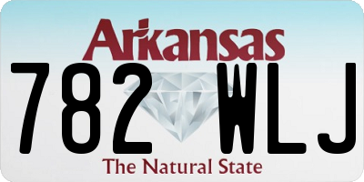 AR license plate 782WLJ