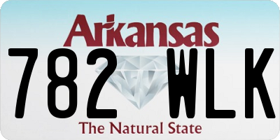 AR license plate 782WLK