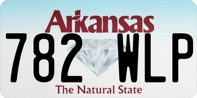 AR license plate 782WLP