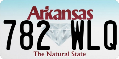 AR license plate 782WLQ