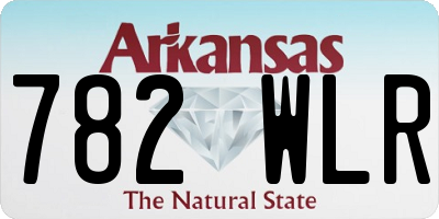 AR license plate 782WLR