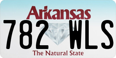 AR license plate 782WLS