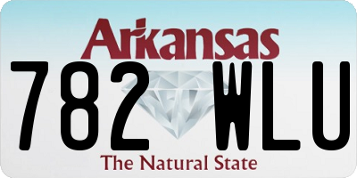 AR license plate 782WLU