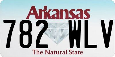 AR license plate 782WLV