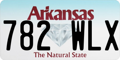 AR license plate 782WLX