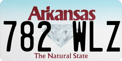 AR license plate 782WLZ