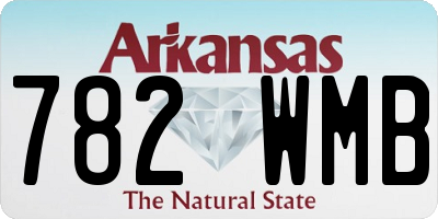AR license plate 782WMB