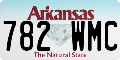 AR license plate 782WMC