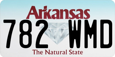AR license plate 782WMD