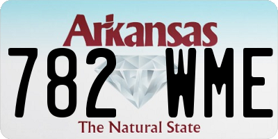 AR license plate 782WME