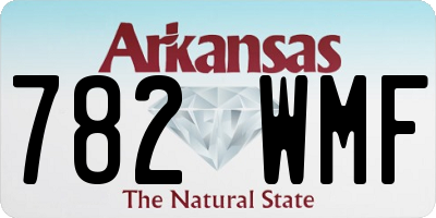AR license plate 782WMF