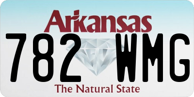 AR license plate 782WMG