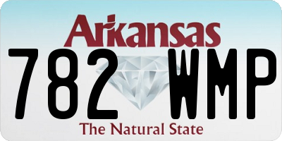 AR license plate 782WMP