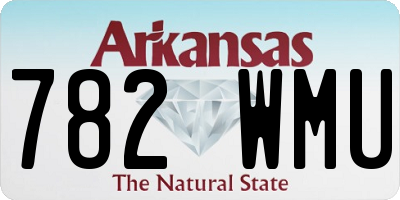 AR license plate 782WMU