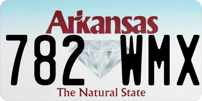 AR license plate 782WMX