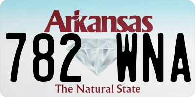AR license plate 782WNA