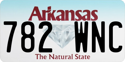 AR license plate 782WNC