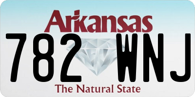 AR license plate 782WNJ