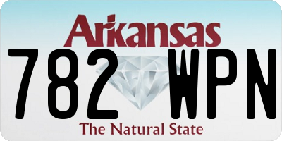 AR license plate 782WPN
