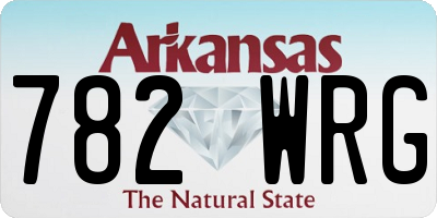AR license plate 782WRG