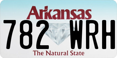 AR license plate 782WRH