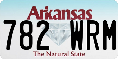 AR license plate 782WRM