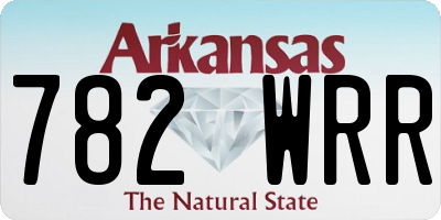 AR license plate 782WRR
