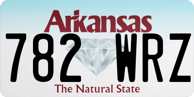 AR license plate 782WRZ