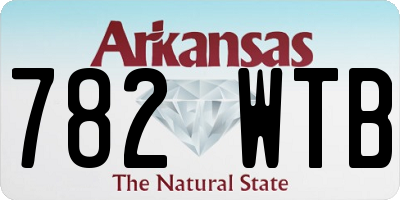 AR license plate 782WTB