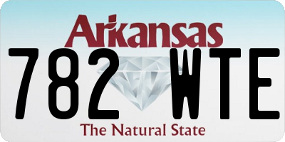 AR license plate 782WTE
