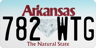 AR license plate 782WTG