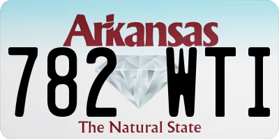AR license plate 782WTI