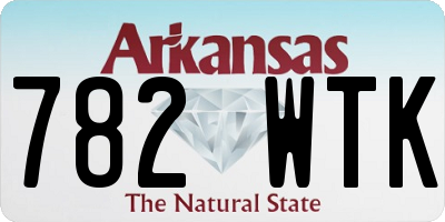 AR license plate 782WTK