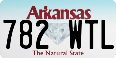 AR license plate 782WTL
