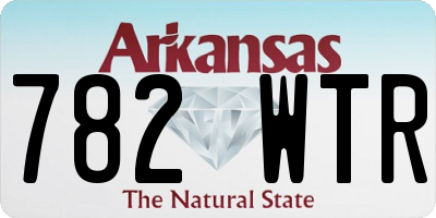 AR license plate 782WTR