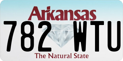 AR license plate 782WTU