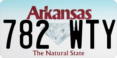 AR license plate 782WTY