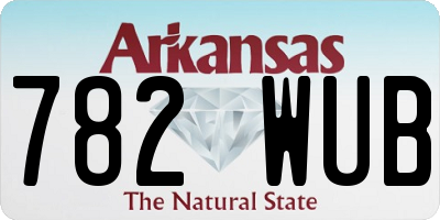 AR license plate 782WUB