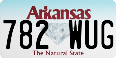 AR license plate 782WUG