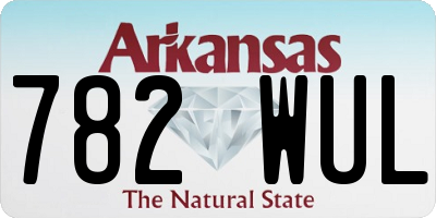 AR license plate 782WUL