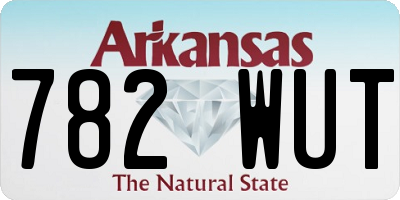 AR license plate 782WUT