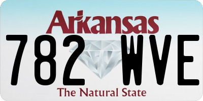AR license plate 782WVE